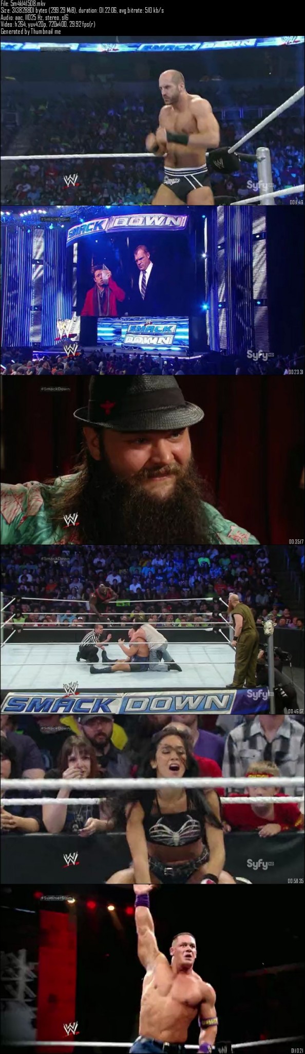 WWE Friday Night SmackDown 15th August (2014) 