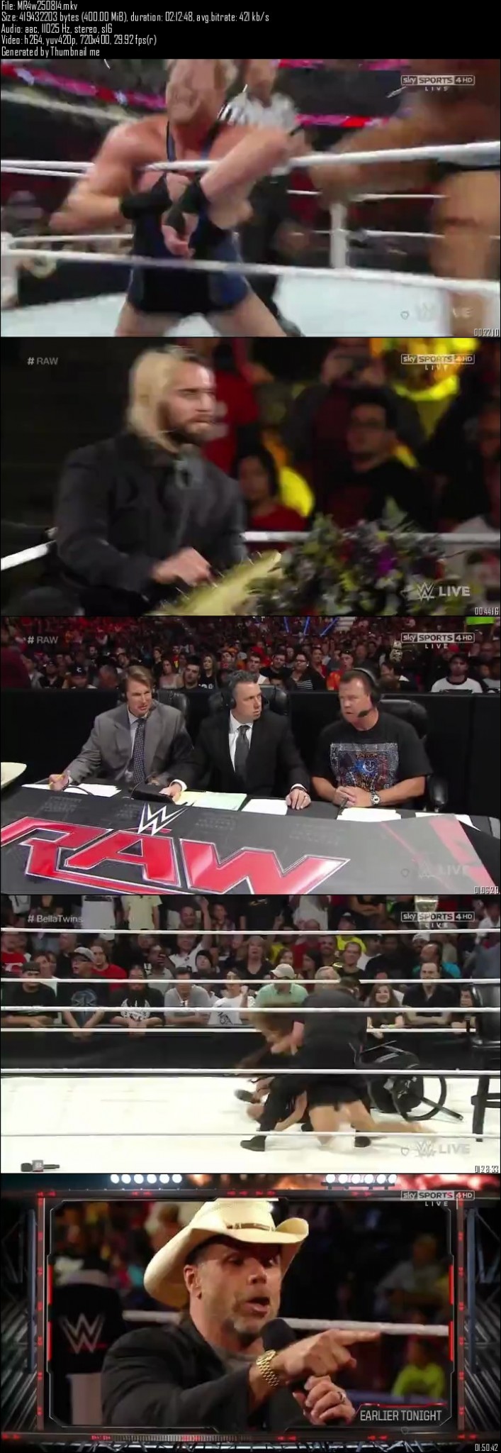 WWE Monday Night Raw 25th August (2014)