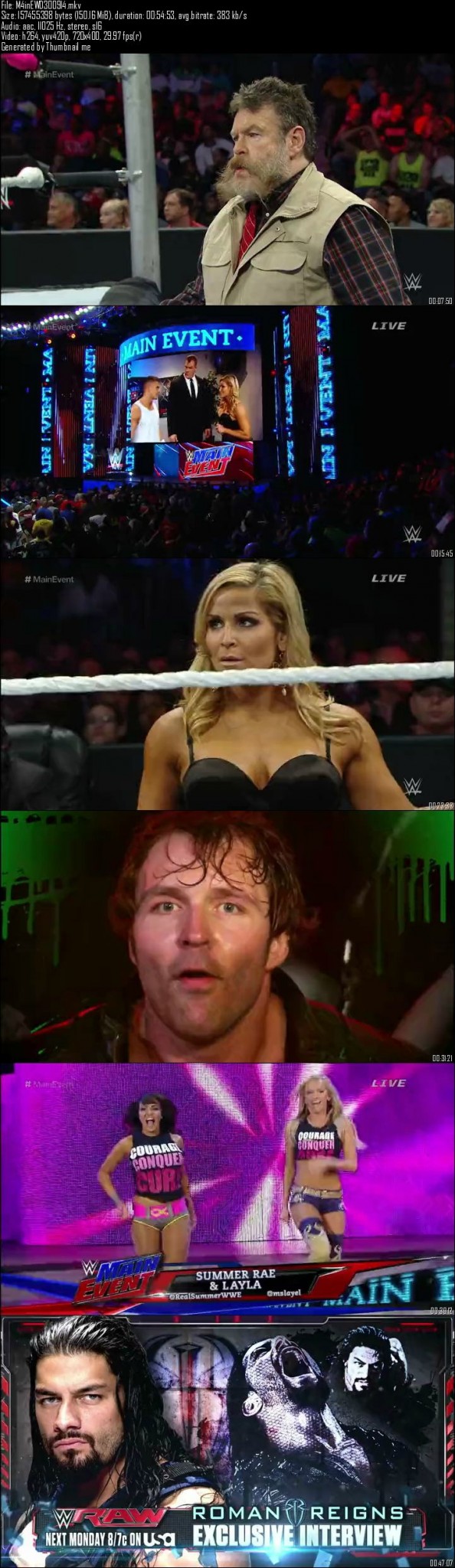 WWE Main Event 30th September (2014)