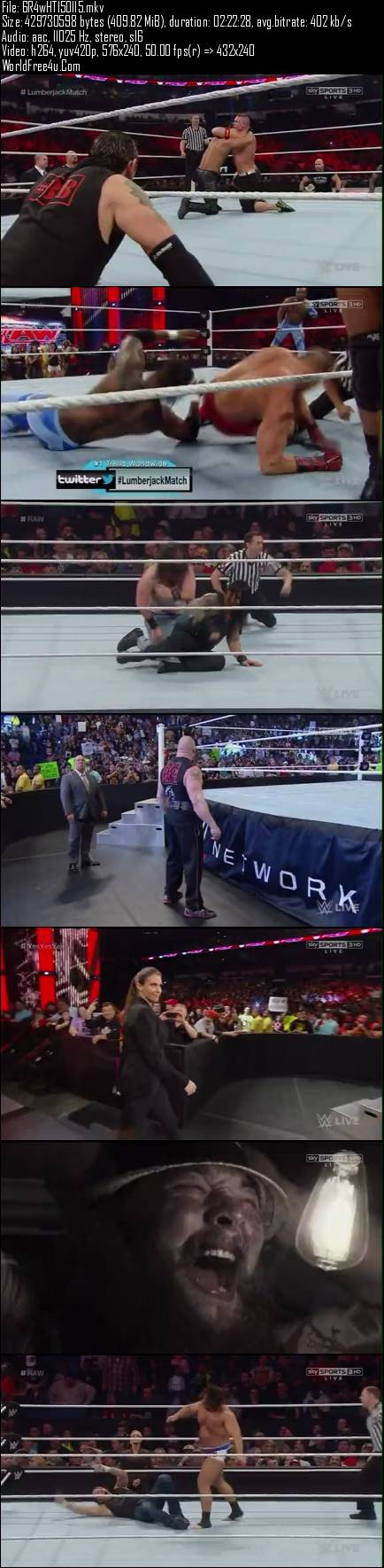 WWE Monday Night Raw 12th January (2015)