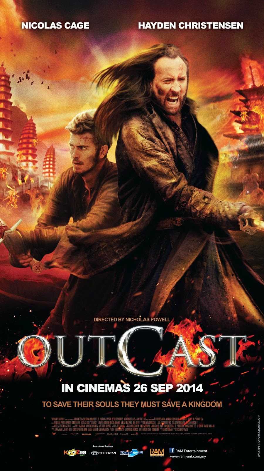 Outcast 2014 (Dual Audio) [Hindi Eng] BRRip 300mb